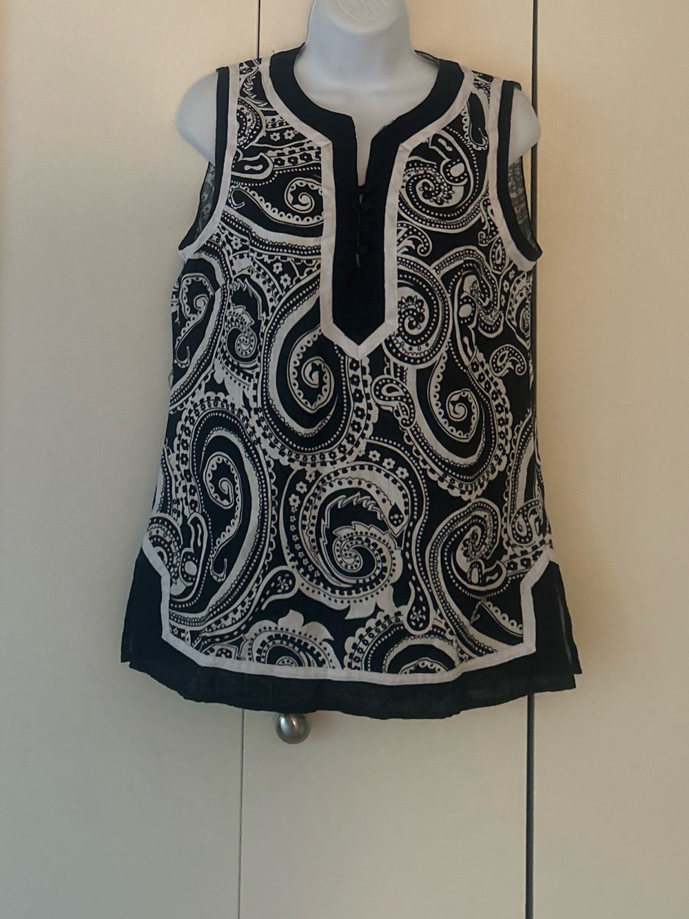 Saint Tropez West Linen paisley Tank Top S